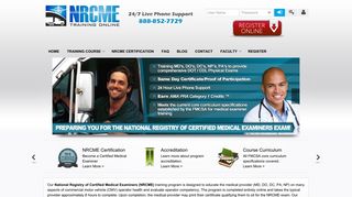 
                            6. NRCME Training Online | DOT Medical Examiner Certification - National Registry Of Certified Medical Examiners Portal
