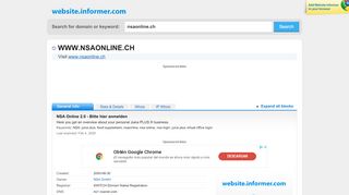 
                            9. nsaonline.ch at WI. NSA Online 2.0 - Bitte hier anmelden - Nsaonline Com Portal Uk