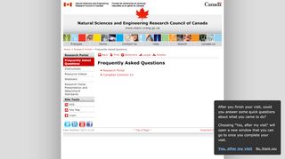 
                            8. NSERC - Research Portal - Frequently Asked Questions - Nserc Research Portal