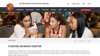 
                            7. NSHSS Chapters | National Society of High School Scholars - Nshss Member Portal