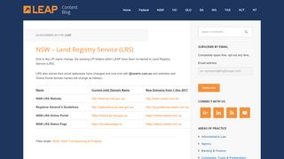 
                            5. NSW - Land Registry Service (LRS) - LEAP Forms Blog - Nsw Lrs Online Portal