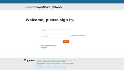 nuancepowershare.com - Welcome, please sign in.