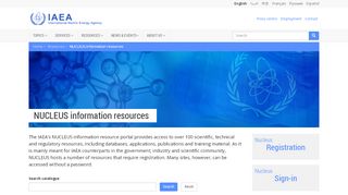 
                            8. NUCLEUS information resources | IAEA - Nucleus Webmail Login