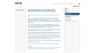 
                            6. nuova password - UBI Banca - Qui Ubi Internet Banking Portal