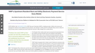 
                            7. NWP's Apartment Resident Rent and Utility Electronic ... - Nwp Water Portal