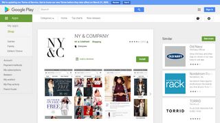 
                            7. NY & COMPANY - Apps on Google Play - Nyco Portal