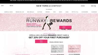 
                            3. NY&C Runway Rewards - New York & Company