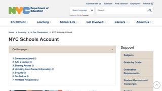 
                            5. NYC Schools Account NYCSA - Nyc Department Of Education Student Portal