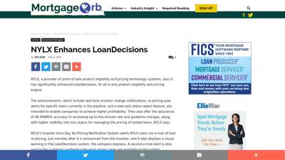 
                            5. NYLX Enhances LoanDecisions - MortgageOrb