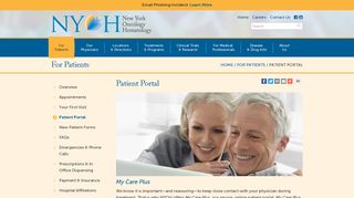 
                            5. NYOH - Patient Portal - New York Oncology Hematology - New York Cancer And Blood Specialists Patient Portal
