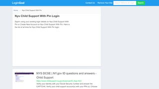 
                            8. Nys Child Support With Pin Login or Sign Up - New York Child Support Debit Card Portal