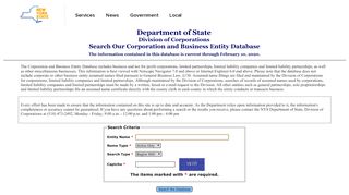 
                            10. NYS Department of State Corporation and Business Entity Database - Nysed Business Portal