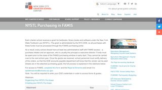 
                            7. NYSTL Purchasing in FAMIS | New York City Charter School ... - Nycdoe Famis Portal
