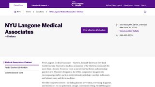 
                            1. NYU Langone Medical Associates—Chelsea | NYU Langone Health - Nycva Patient Portal