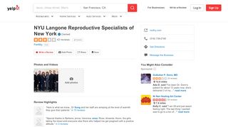 
                            8. NYU Langone Reproductive Specialists of New York - 42 ... - Rsofny Login