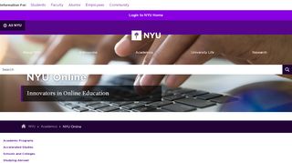 
                            7. NYU Online - Classes Nyu Portal
