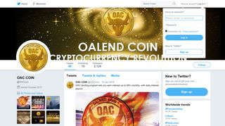 
                            6. OAC COIN (@OACcoin) | Twitter - Oalend Coin Portal