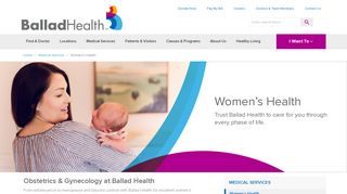 
                            4. OB/GYN Women's Health in East TN & Southwest VA | Ballad Health - Southwest Women's Health Alliance Patient Portal