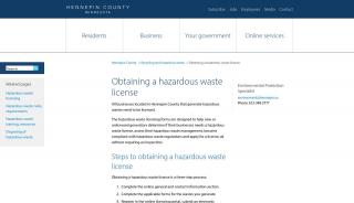 
                            4. Obtaining a hazardous waste license | Hennepin County - Hennepin County Hazardous Waste Portal