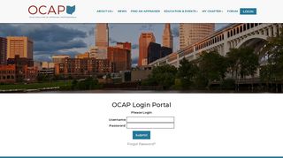 
                            6. OCAP Login Portal - Ohio Coalition of Appraisal Professionals - Ocap Portal