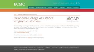 
                            9. OCAP Oklahoma College Assistance Program ... - ECMC - Ocap Portal