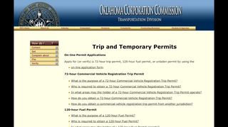 
                            7. OCC Transportation Division Temporary Permits - Comdata Permits Portal