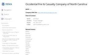
                            8. Occidental Fire & Casualty Company of North Carolina | FEMA ... - Occidental Insurance Portal