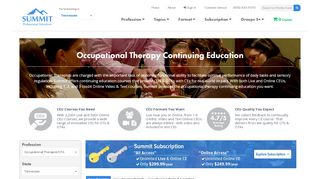 
Occupational Therapist CE Courses - Summit Professional ...  
