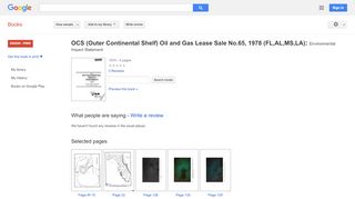 
                            8. OCS (Outer Continental Shelf) Oil and Gas Lease Sale No.65, ... - Ocs Field Power Login