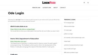 
                            6. Ode Login — Sign in to Account - loginfeed.com - Https Gm1 Geolearning Com Geonext Ndwsi Login Geo