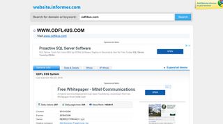 
                            3. odfl4us.com at WI. ODFL ESS System - Website Informer - Odfl4us Ess Login