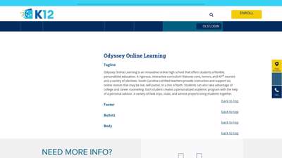 Odyssey Online Learning  K12