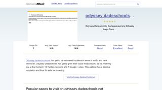
Odyssey.dadeschools.net website.

