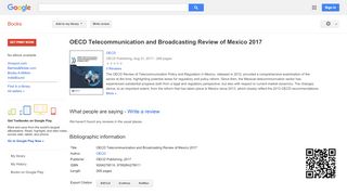 
                            8. OECD Telecommunication and Broadcasting Review of Mexico 2017 - Mexico Iptv Portal