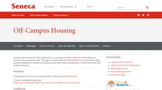 Off-Campus Residences - Student Housing - Seneca, Toronto, Canada - Seneca Housing Portal