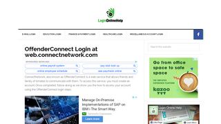
OffenderConnect Login at web.connectnetwork.com - Login ...
