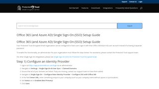 
Office 365 (and Azure AD) Single Sign-On (SSO) - Protected ...  
