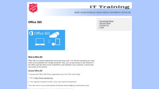 
                            5. Office 365 - Email Portal Salvation Army