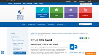 
                            3. Office 365 Email - Seattle Public Schools