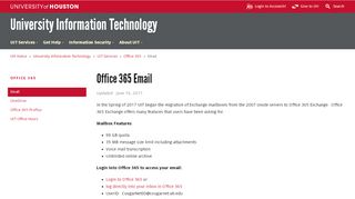 
                            3. Office 365 Email - University of Houston - Uh Outlook Email Portal