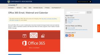 
                            7. Office 365 Email, Webmail and Calendar - University IT - Office 360 Owa Login