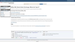 
                            4. Office 365, Gmail, Email, Exchange, Where do I log in? - Uiuc Outlook Email Portal