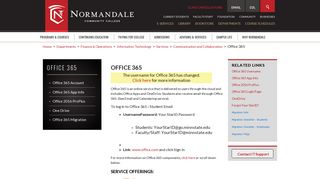 
                            6. Office 365 | Normandale Community College - Normandale Email Portal