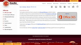 
                            8. Office 365 / Office 365 in CUSD - Office 369 Email Portal