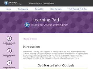 Office 365: Outlook Learning Path | Penn State IT Learning ...