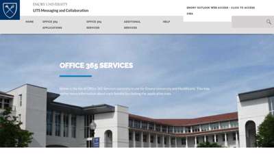 Office 365 Services  Emory University  Atlanta GA