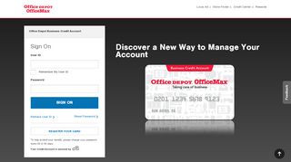 
                            2. Office Depot Business Credit Card - Business Account Online ... - Office Depot Personal Credit Card Portal
