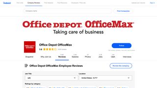 
                            7. Office Depot OfficeMax Employee Reviews - Indeed - Office Depot Benefits Portal