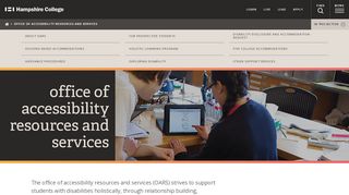 
Office of Accessibility Resources and Services - Hampshire ...  
