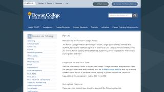 
                            4. Office of Technology Portal - Rowan College - Rcgc Portal Login